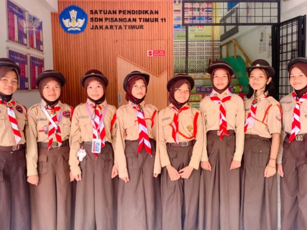SDN Pisangan Timur 11 Kirim Regu Putri dalam Lomba Regu Prestasi Penggalang Pramuka Tingkat Kecamatan Pulogadung